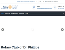 Tablet Screenshot of drphillipsrotary.org